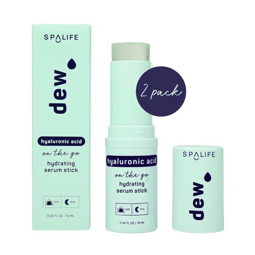 SpaLife Beauty Dew Hyaluronic Acid Hydrating Serum Stick Balm for Face –– For Moisture & Skin Strengthening – Targets Tightness, Dryness, Dehydration, & Dullness – Travel-Friendly – Multipurpose