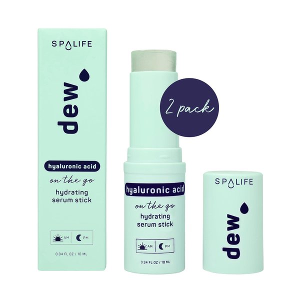 SpaLife Beauty Dew Hyaluronic Acid Hydrating Serum Stick Balm for Face –– For Moisture & Skin Strengthening – Targets Tightness, Dryness, Dehydration, & Dullness – Travel-Friendly – Multipurpose