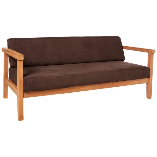 SureFit Soft Suede 1 Piece Futon Slipcover in Chocolate