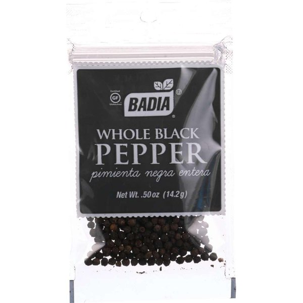 Badia Black Pepper Whole, 0.5-Ounce (Pack of 12)