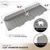 AXK Home Supply Silicone Sink Faucet Mat Splash Protector, Splash Guard, Perfect For Narrow Faucets,Protects Counter From Standing Water-Washable-Kitchen-Bathroom-RV-Laundry-Office(Gray)