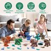 Yerloa 8pcs Dinosaur Toys for Kids 3-5 5-7 4-6, Dinosaur Take Apart Toys for Boys 3 4 5 6 7 8 Year Old Toddler Christmas Birthday Gifts Dino Building Kit Construction Building Toys with Electric Drill