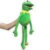 Lacroky Kermit Frog Hand Puppet with 50 Pcs Kermit The Frog Puppet Stickers, Hand Kermit Puppet Soft Stuffed Plush Toy for Boys & Girls - 24 Inches