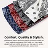 Huachi Wide Headbands for Women Black Stylish Floral Head Wraps Boho Thick Hairbands Workout Head Bands African Knotted Non Slip Turban Sport Yoga Girls Hair Accessories (Pack of 4)