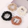 Xiwstar 9Pcs Women Girls Fashion Beaded Bracelet Hair Ties Hair Bands Ropes Scrunchie Ponytail Holder