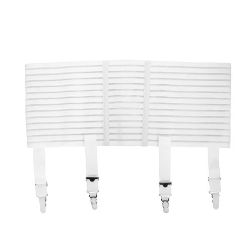 Truform Truform Plus Size Garter Belt, White, X-Small