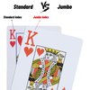 suptrstr 100% Plastic Playing Card Set, Jumbo Index, Poker Size, Superior Flexibility and Durability, Waterproof & Washable, Professional Playing Cards for Texas Hold’em Poker
