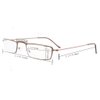 Eyekepper 5-Pack Stainless Steel Frame Half-eye Style Reading Glasses Readers Gunmetal +1.25