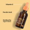 Real Basic Skin Serum for Brighter and Even Skin with Vitamin C, Ferulic Acid & Vegan Probiotic Kombucha 1 oz. - Vitamin C Serum for Face & Even Skin Tone Serum