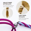 Spiral Hair Ties Sprots Ponytail Holders, Elastic Braided Hair Tie No Tangled, Pony Tail Wrap for Long Hair for Gym, Swimming, Diving 3pcs 35" Colorful