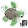 Glory To Dog TinyToy Plush Green Turtle Very Small Dog Toy for Small and Toy Breed Dogs