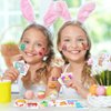 160PCS Temporary Easter Tattoos for kids 2 Inch Fake Tattoo Stickers with Easter Eggs Rabbits Chicks Easter Basket Stuffers Goodie Bag Fillers Easter Decorations Party Favors Supplies for Boys Girls