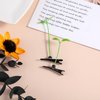Bean Sprout Hair Clips 50 Pcs Green Plant Hairpins Cute Ornaments Hair Accessories for DIY Home Party