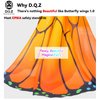 D.Q.Z Kids Monarch Butterfly Wings for Toddlers Girls Halloween Dress Up Costumes Children Fairy Party Favors (Orange)