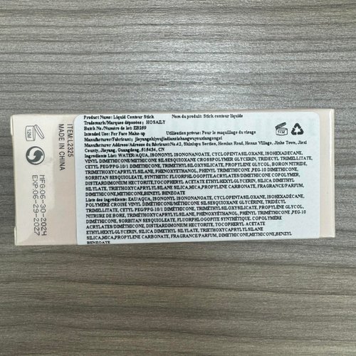 HOSAILY Liquid Contour Stick, Soft Cream Contour Makeup, Liquid Bronzer Face Concealer Matte Contouring with Cushion Applicator, Long Lasting Silky Face Contour Cream Bronzer Contouring Makeup (101)