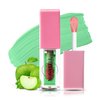 Monabell France Hydrating Lip Glow Oil - Plumping Lip Oil Gloss Tinted for Lip Care and Dry Lips, Non Sticky & Fresh Texture, Shiny and Moisturizing (Green Apple)