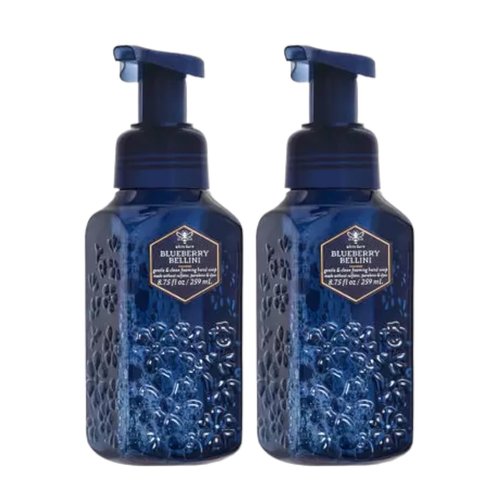 Bath & Body Works Bath and Body Works Gentle Foaming Hand Soap 8.75 Ounce 2-Pack (Blueberry Bellini)