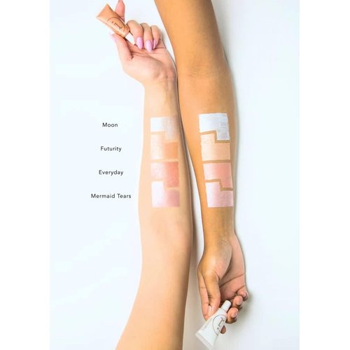 M2U NYC Liquid Highlighter Makeup, Luminizer Pearl, Shimmer And Shine, Ultra-Smooth Radiant Illuminator For Face Cheekbone Body Glow Illuminating (Mermaid Tears)