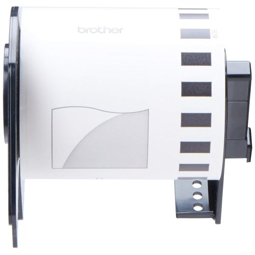 Brother Genuine DK-2606 Continuous Length Film Tape, 2.4 in x 50 ft (62 mm x 15.2 m) Black on White, Retail Packaging