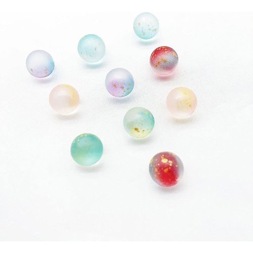 Purple Glass Marbles Luminous Glass Ball 12MM Colorful Glass Marbles Kids Toy Vase Filler Fish Tank Home Decor DIY Jewelry Accessories Learning and Education