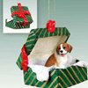Beagle Gift Box Christmas Ornament - Delightful!