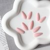 Dusty Pink Press on Nails Medium Almond Fake Nails Press on Acrylic Nails Set,KQueenest Neutral Stiletto Nails Glue on Nails Medium Length Reusable Gel False Nails Short Almond Nails for Girls with Feature Protective UV Coating DIY Manicure in 24PCS