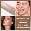 QIUFSSE Highlighter Stick Cream Blush Stick Bronzer Contour Stick Makeup,3 PCS Cream Contour Kit with Contour Brush,Long Lasting & Professional Highlighters Makeup Stick for Beginner-Set B