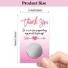 Haizct 50 Pack PinkThank You Blank Gift Certificate Scratch Off Cards for Small Business, Spa Beauty Makeup Hair Salon, Bridal Shower, Baby Shower, Country Wedding (Thank You CardF), Silver-GK091