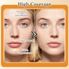 Mushroom Head Air Cushion CC Cream Foundation Makeup,Moisturizing BB Cream Face Makeup Liquid Foundation,Long Lasting Full Coverage Concealer Cushion Foundation for All Skin Types（Ivory）