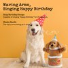 Fuzzwoof Birthday Cake Dog Toy, Singing and Dancing Birthday Songs, Interactive Dog Toys, Plush Stuffed Puppy Toys with Echo Function Feature, Happy Birthday Gift for Dogs
