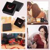 WSICSE 12pcs Jewelry Gift Boxes Small Gift Boxes for Necklace Ring Earring Jewelry Storage Box Cotton Filled Earring Boxes Gift Jewelry Organizer for Valentine's Day, Mother's Day