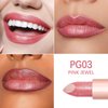 Oulac Moisturizing Pink Lipstick for Women - Tinted Lip Balm with Shimmmer, Lightweight Lip Makeup, Nourishing & Hydrating Formula, Vegan & Gluten Free, PG03 Pink Jewel