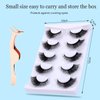 5 Pairs Cat Eye False Eyelashes, UHOMENY Angel Wings Cat Eye Lashes Natural Look Fox Eyelashes Adhesives Makeup Eye Angel Lashes Extension Fairy Sexy Eyelash (Black)