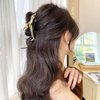 Jaczora 2 PCS Dolphin Hair Clips for Women, Metal Claw Clips for Thick Hair Elegant Barrettes Strong Hold Hair Clamps Non Slip Hair Catch Jaw