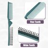 VOCOSTE Portable Folding Hair Comb, Travel Portable Folding Mini Hair Comb, Travel Small Foldable Hair Brush Hair Comb for Curly, Wet, Dry, Long Hair, Green