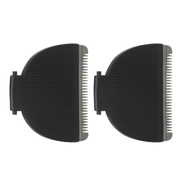 XSPANDER Updated Electric Body Hair Trimmer Replacement Blades Fit for Meridian Trimmer, Hygienic Ceramic Replacement Blades Compatible for Meridian Body Trimmer Fits Adult Men Women,Pack of 2,Black