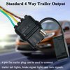Oyviny Vehicle-Side Custom 4 Way Trailer Wiring Harness 56158 for Honda CR-V 2012-2016, Plug and Play Trailer Hitch Wiring for CRV