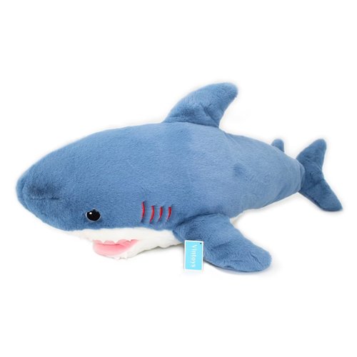 Vintoys Shark Hugging Pillow Big Soft Plush Fish Stuffed Animal for Kids and Adults 30"