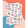 xo, Fetti Fourth of July Decorations Tattoos - 70 styles | Red White and Blue Party Supplies, 4th of July, USA Flag, Memorial Day