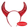 Beistle Fabric Red Devil Horns Headband Halloween Cosplay Costume Accessories Bachelorette Party Supplies