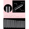 Quaferen Clear Square Nail Tips, 504PCS 3XL Long No C Curve Nail Tips Square, Half Cover Flat Tapered Square Straight Gel Acrylic Nail Tips False Nails for DIY Nail Art Salon