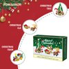 Forauzon 2024 Advent Calendar Christmas Building Set,Christmas Building Set,Each Compartment has A Different Christmas Surprise Toy, The for Kids(Style-A)