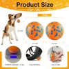 QIANHED Indestructible Dog Balls, Tennis Balls for Dogs to Fetch，Durable Dog Chew Toy, Bouncy Balls for Dogs Small Medium Breed，Training Catch & Fetch, 2.5 inch Water Floats Dog Toys，(2 Pack)