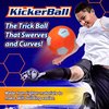 Kickerball Swerve and Curve Size 4 Soccer Ball, Soccer Training Ball with Special Panels to Play Like A Pro, Outdoor and Indoor Soccer Ball, Fun Soccer Ball for Kids and Adults