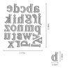 Metal Capital 26 Alphabet Cutting Dies, Lowercase 26 Letters Alphabet Die Cuts for Card Making Stencil Embossing Tool Scrapbooking DIY Etched Craft Dies
