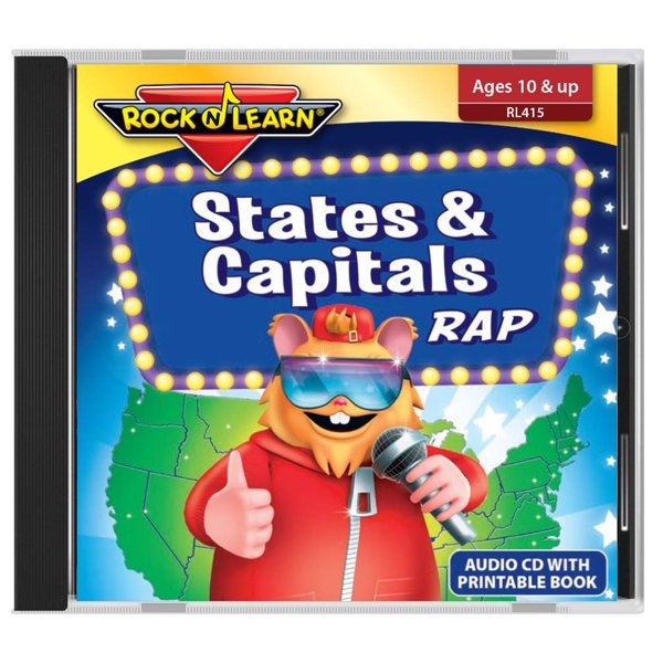 ROCK N LEARN States & Capitals Rap, Audio CD & Printable Book