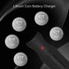 2032 2016 2025 1632 Button Coin Cell Battery Charger USB Charge Rechargeable Lithium Ion Round Batteries 3.7V (Battery Not Include)