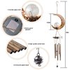 Moon Wind Chimes, Solar Wind Chimes Outdoor, Mothers Gifts, Gifts for Mom, Gifts for Women, Gifts for Grandma, Garden Courty ard Lawn Decor, Thanksgiving Gifts, Moon Decor