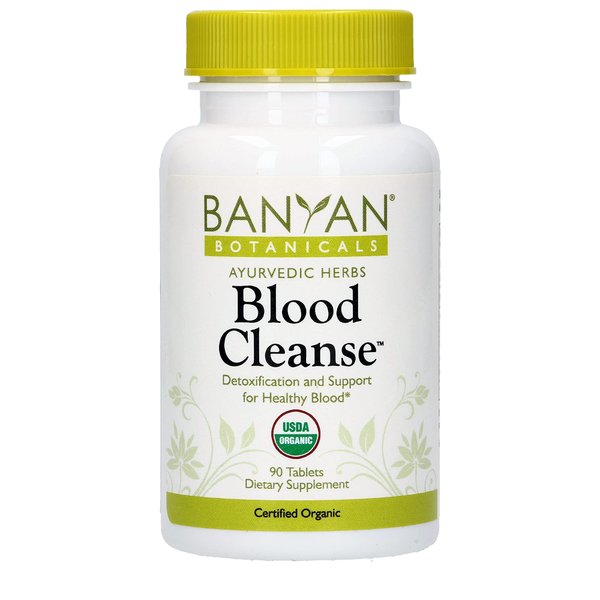 Banyan Botanicals Blood Cleanse Tablets – Organic Supplement with Manjistha & Turmeric – Blood Cleansing Herbs for Detox, Healthy Circulation & Skin* – 90 Tablets – Non GMO Sustainably Sourced Vegan