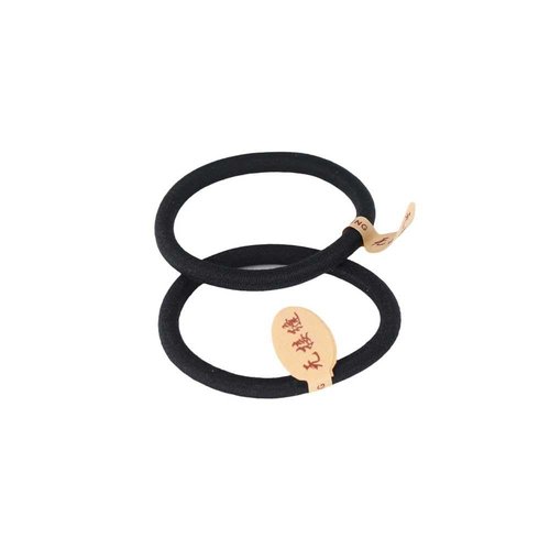 50Pcs Black Hair Ties for Women, Seamless Hair Elastic Bands for Thick Thin Hair, Ponytail Holder Black Hair Ring Head Rope